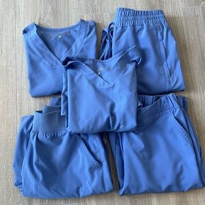 FIVE PIECES Scrub Bundle in Ceil Blue, Easy Stretch by Butter Soft